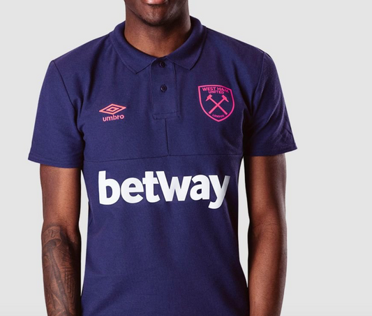 Umbro Mens West Ham Travel Polo / Navy / RRP £40