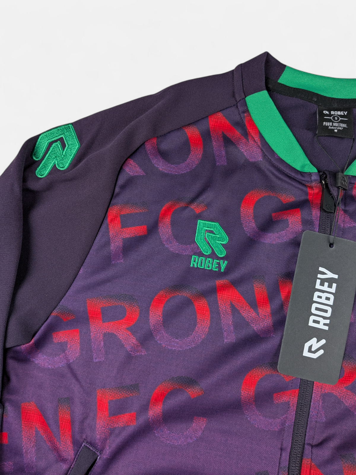 Robey Mens 2021-22 FC Groningen Performance Football Jacket BNWT /Purple/RRP £60
