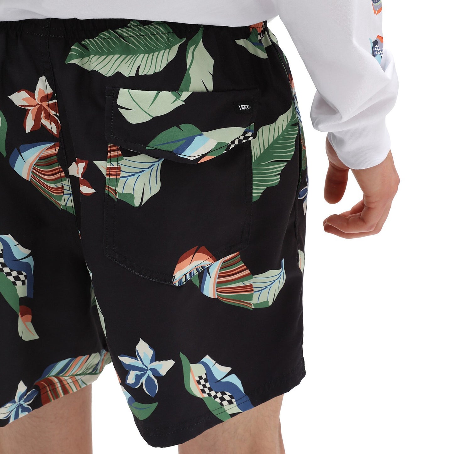 Vans Mens Volley Boardshorts / Black Floral / RRP £45