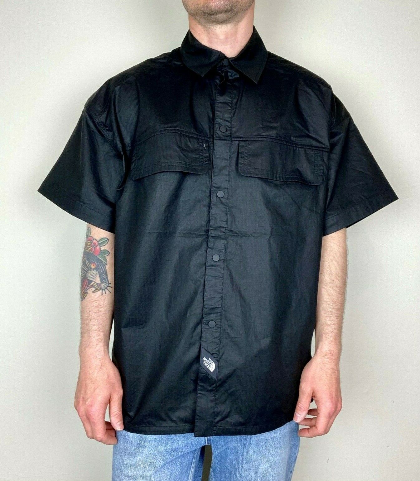 The North Face Mens Black Series Woven Rip-Stop SS Shirt / Black / RRP £225