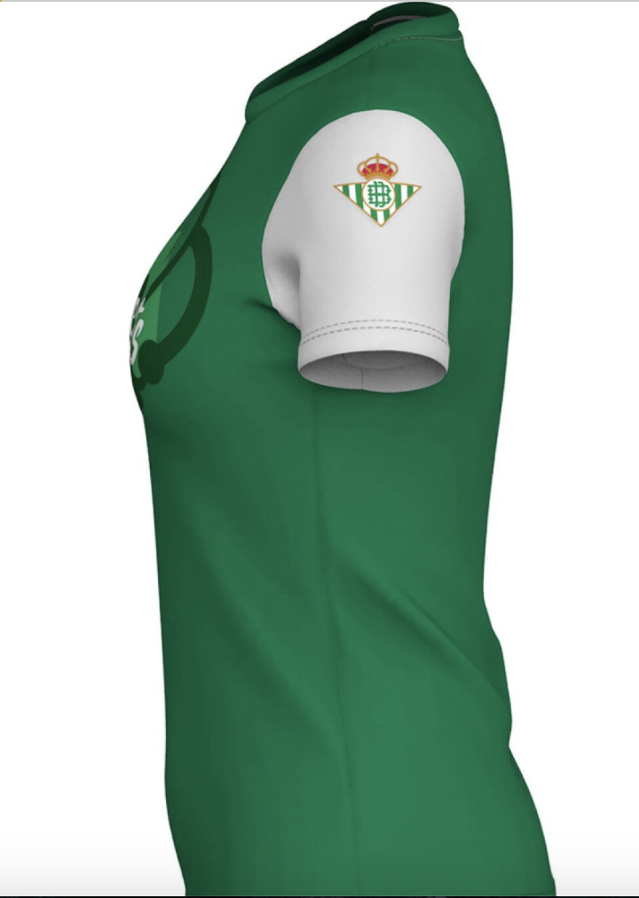 Kappa Real Betis Women's Fan T-Shirt / Green White / RRP £20