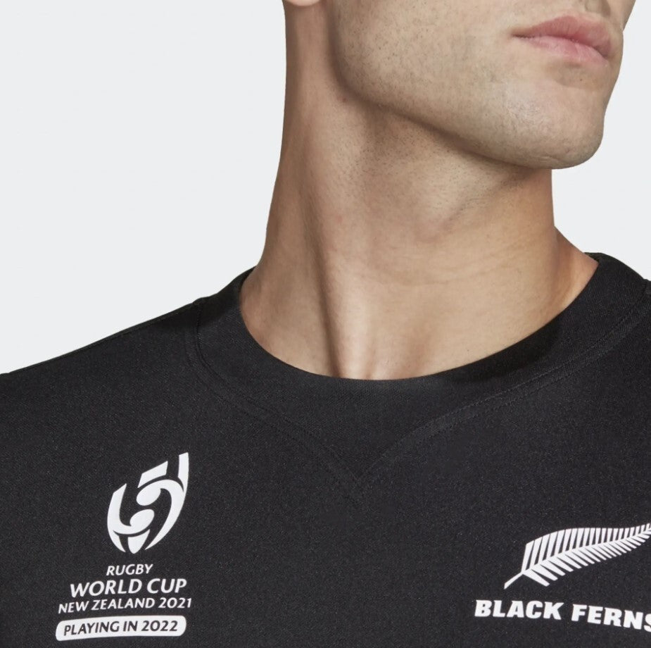 Adidas Unisex Black Ferns Rugby World Cup Home Jersey / Black / RRP £75