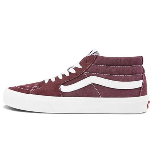 Vans Mens SK8-Mid Retro Sport Trainers / Dark Purple Marshmallow / RRP £60