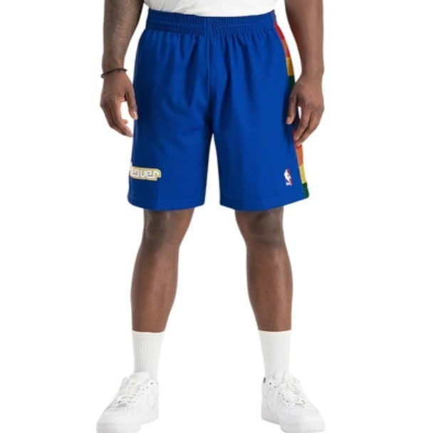 Mitchell & Ness Denver Nuggets Retro Basketball Shorts / Blue / RRP £80