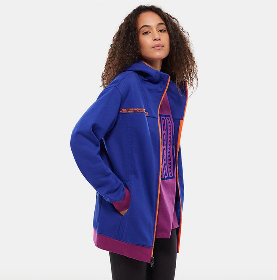 The North Face Womens 92 Rage Fleece Hoodie / Aztec Blue / RRP £115