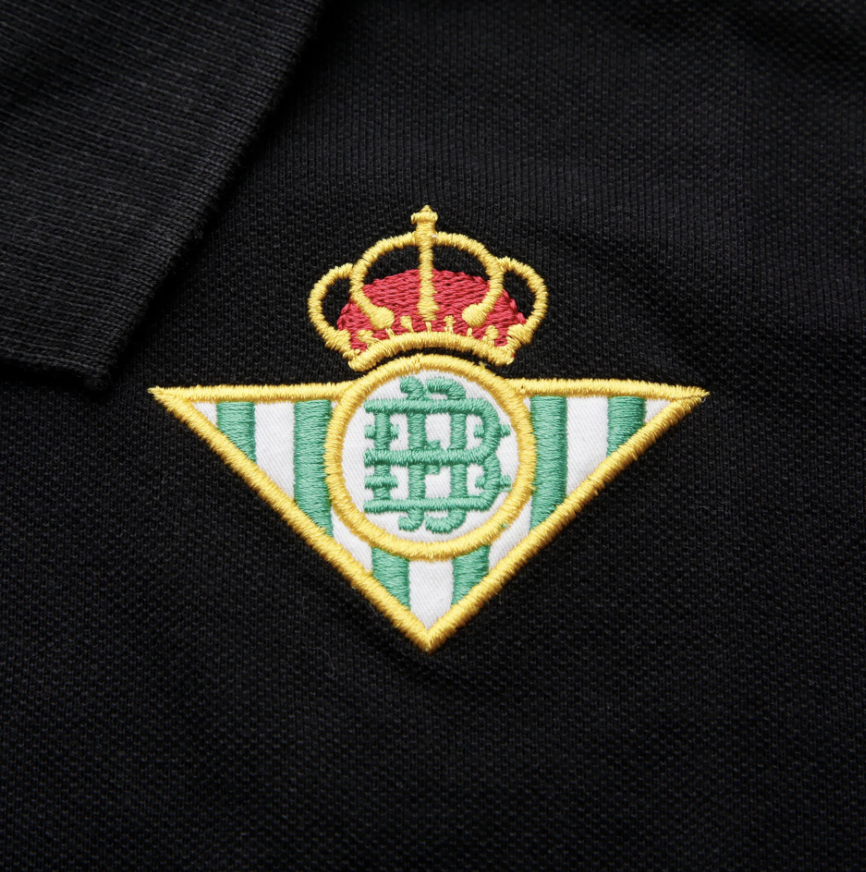 Kappa Real Betis Black Polo Shirt / Black Green / RRP £30