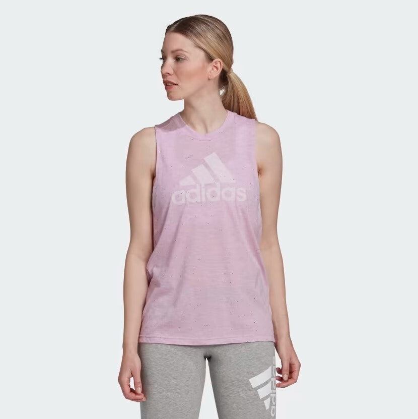 Adidas Womens Future Icon Winners 3.0 Tank Top / Pink / RRP £25