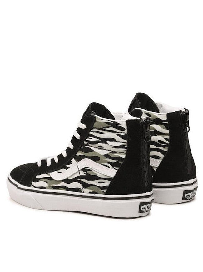 Vans Junior Sk8 Hi Zip Trainers / Black Green / RRP £53