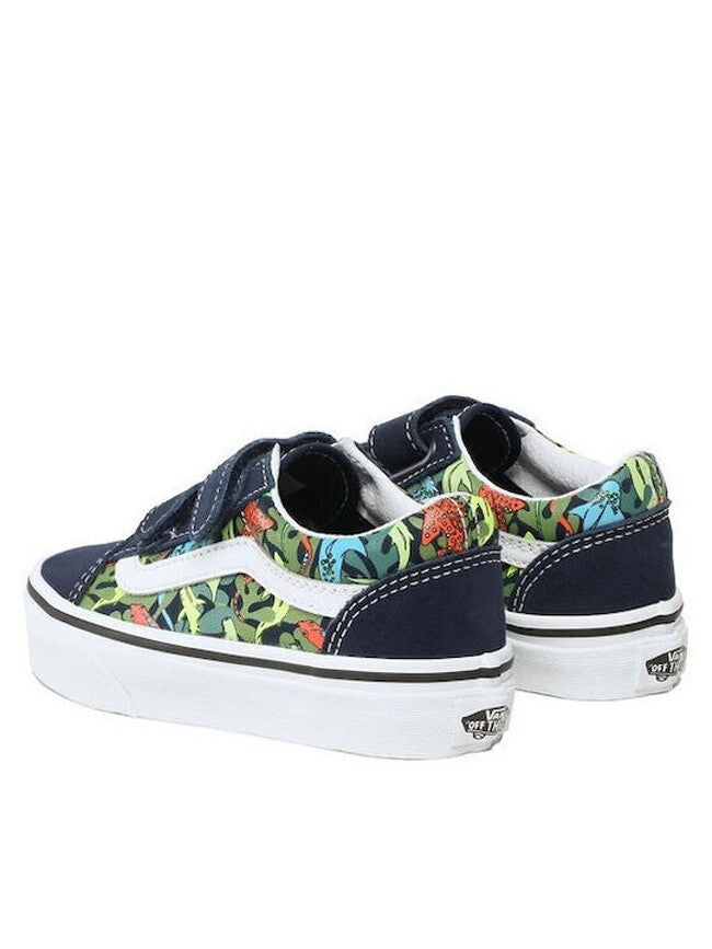 Vans Kids Old Skool 2 Strap Trainers / Blue Plant / RRP £45