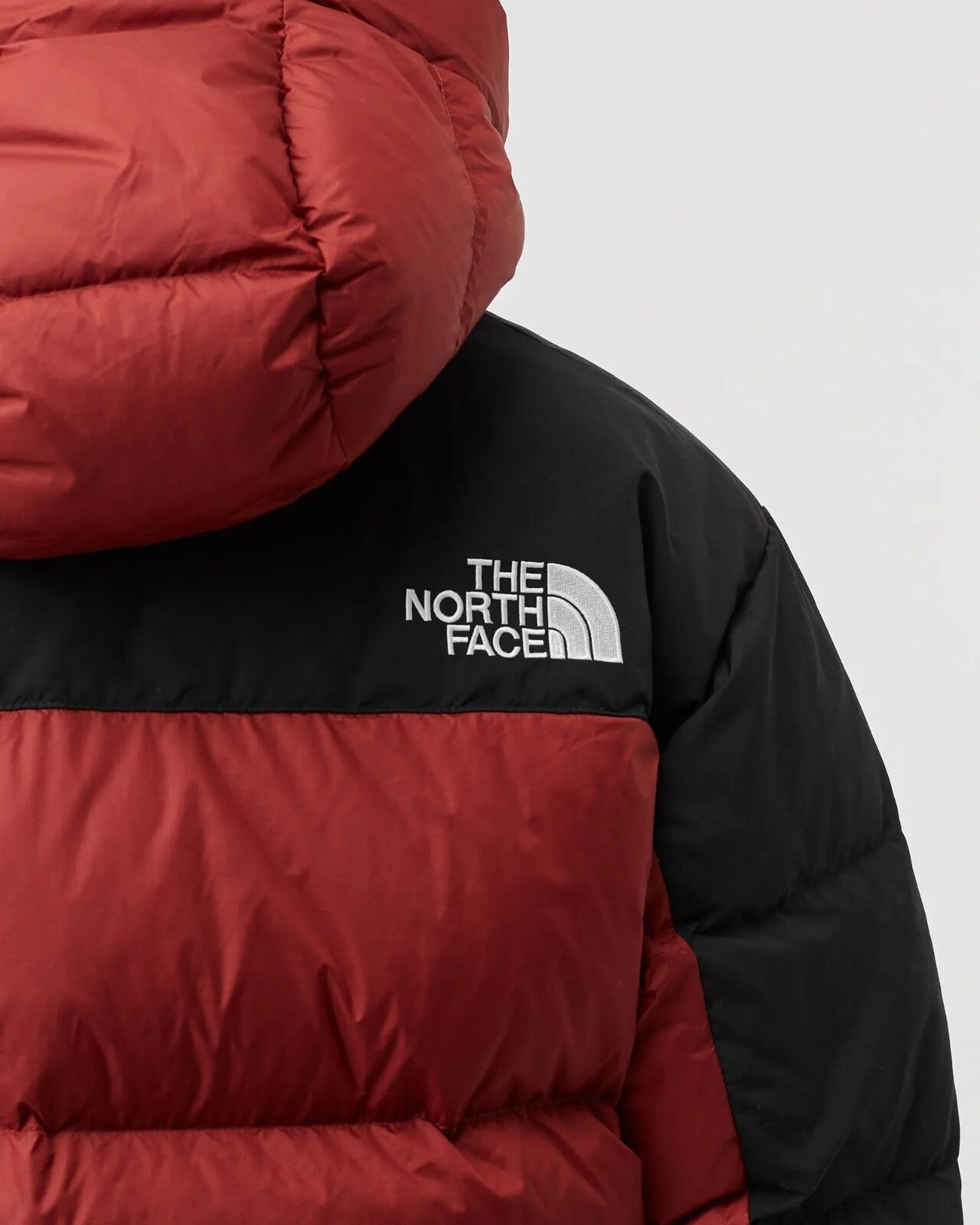 The North Face Mens Himalayan Down Puffer Parka Jacket / Red Black / RRP £360