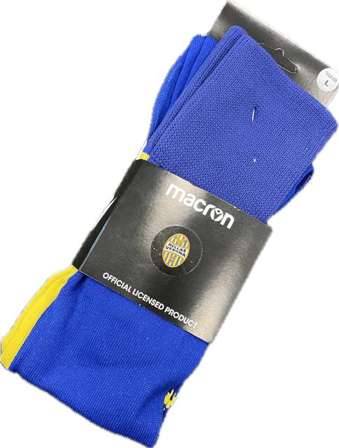 Macron Men's Hellas Verona Home Football Socks / 19-20 / Blue / RRP £15