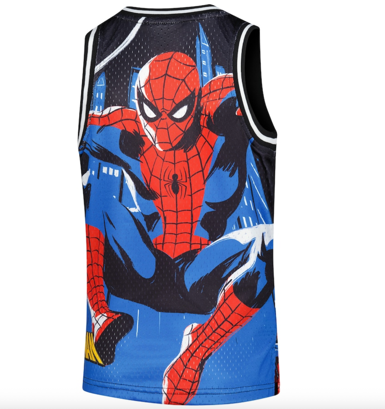 Marvel Youth Spiderman Comic Big Print Mesh Jersey Vest / RRP £30