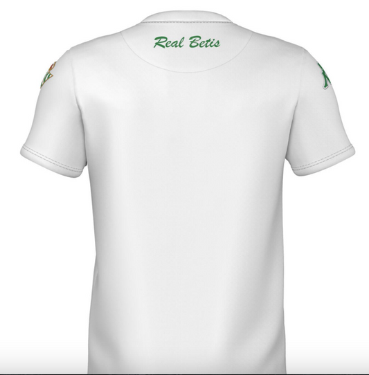 Kappa Real Betis Mens Chest Logo Fan T-Shirt / White Green / RRP £20
