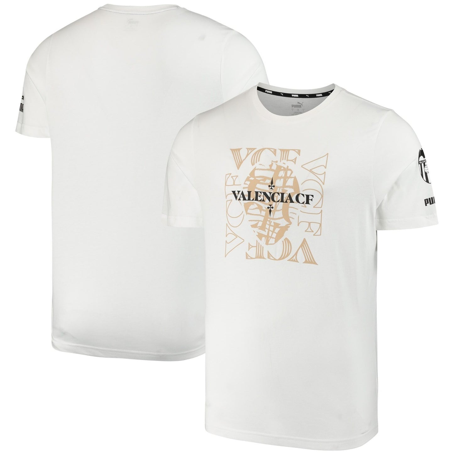 Puma Mens 2020-21 Valencia Puma Ftblcore Graphic Tee / White / RRP £27.99