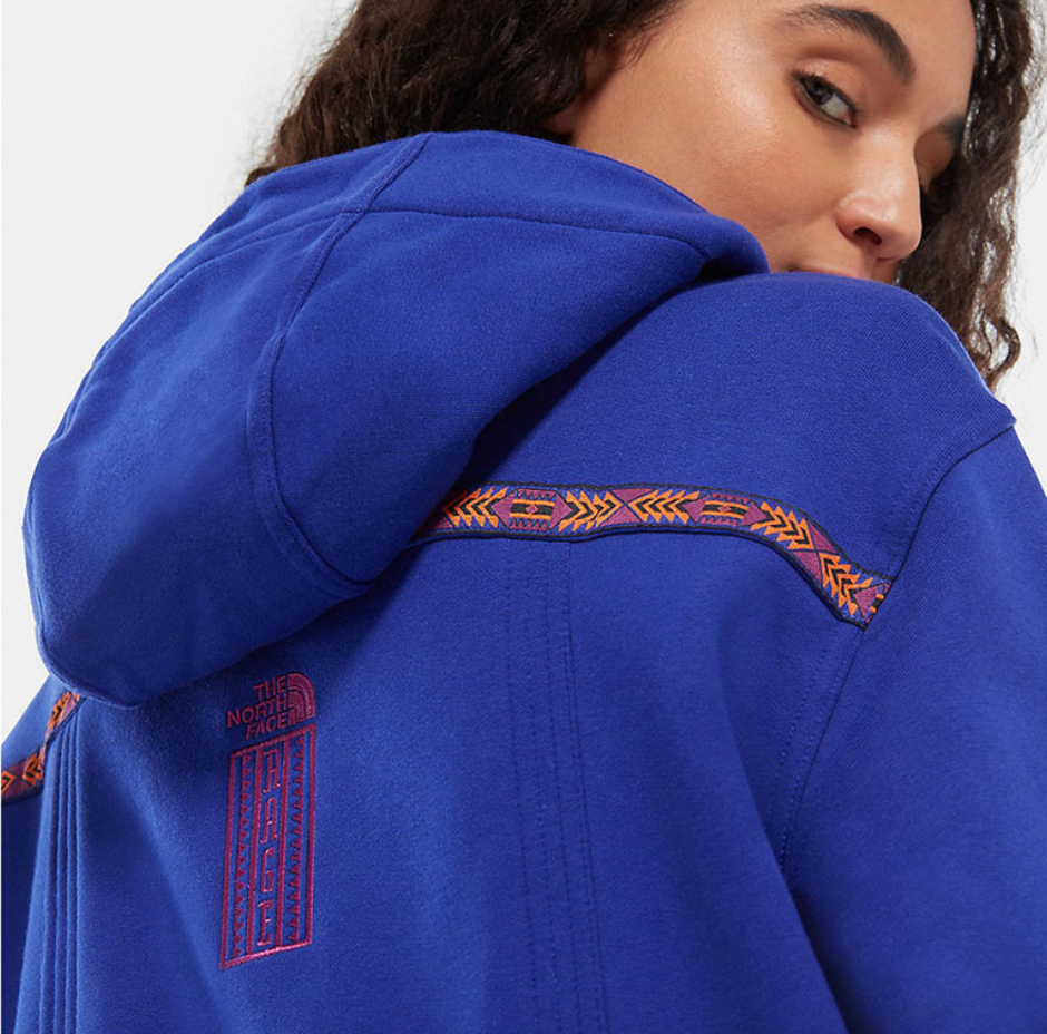 The North Face Womens 92 Rage Fleece Hoodie / Aztec Blue / RRP £115