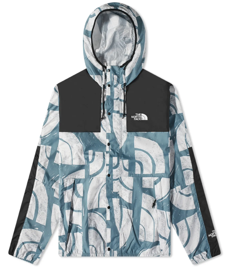 The North Face Mens Seasonal Mountain Jacket / BNWT / Goblin Blue Woodblock