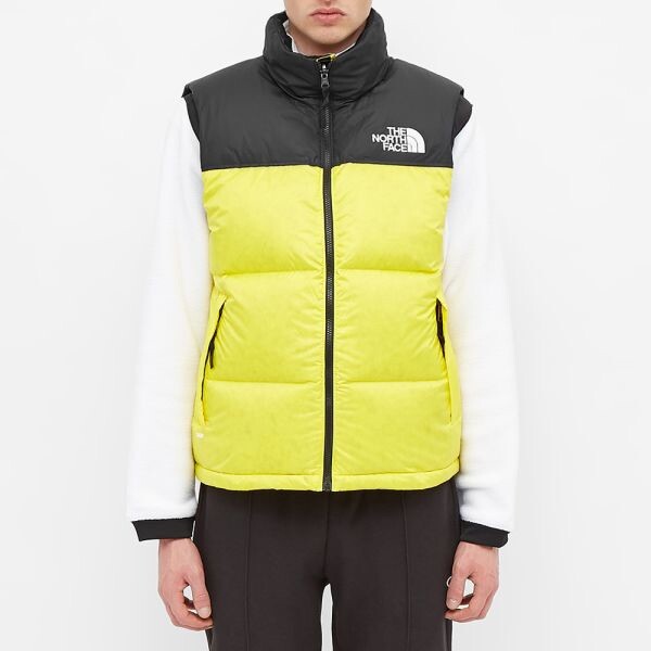 THE NORTH FACE MENS / 1996 RETRO NUPTSE PUFFER VEST / LEMON / M / RRP £199