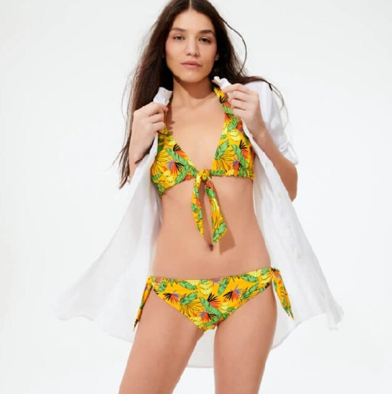 Vilebrequin Bikini Top / Women’s / Flower / Curry Yellow / RRP £110