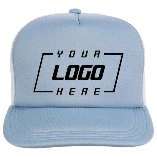 Unisex Plain Screen Foam Trucker Hat / White / £20