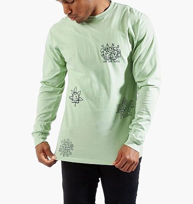 Vans Mens Vintage Peace Of Mind T-Shirt / Green / RRP £45