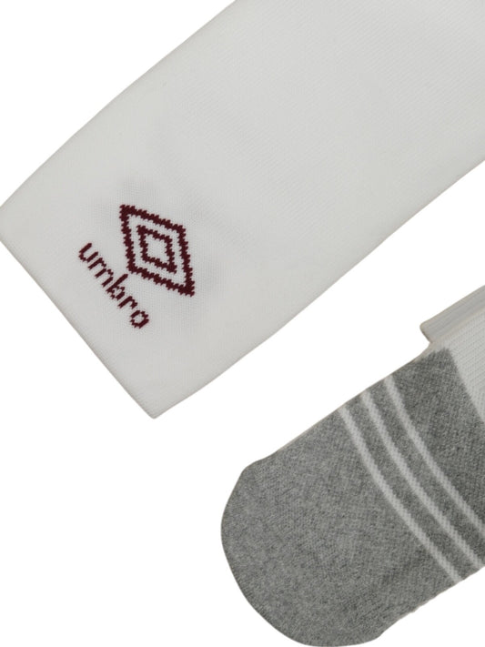 Umbro White Football Socks / Burnley Away Socks / Mens / RRP £12.99