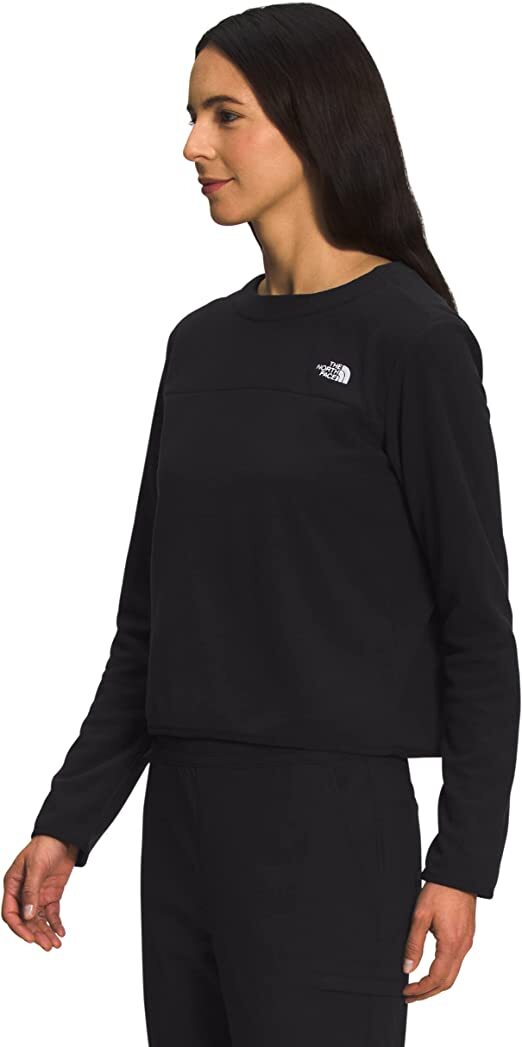 The North Face Women’s TKA Glacier Pullover Crew – TNF Black/TNF Black Top