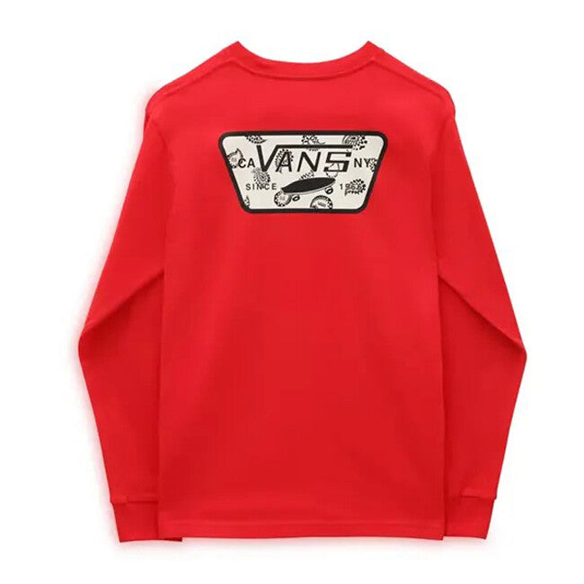 Vans Kids Boys Full Patch Back T-Shirt / Red / RRP £32