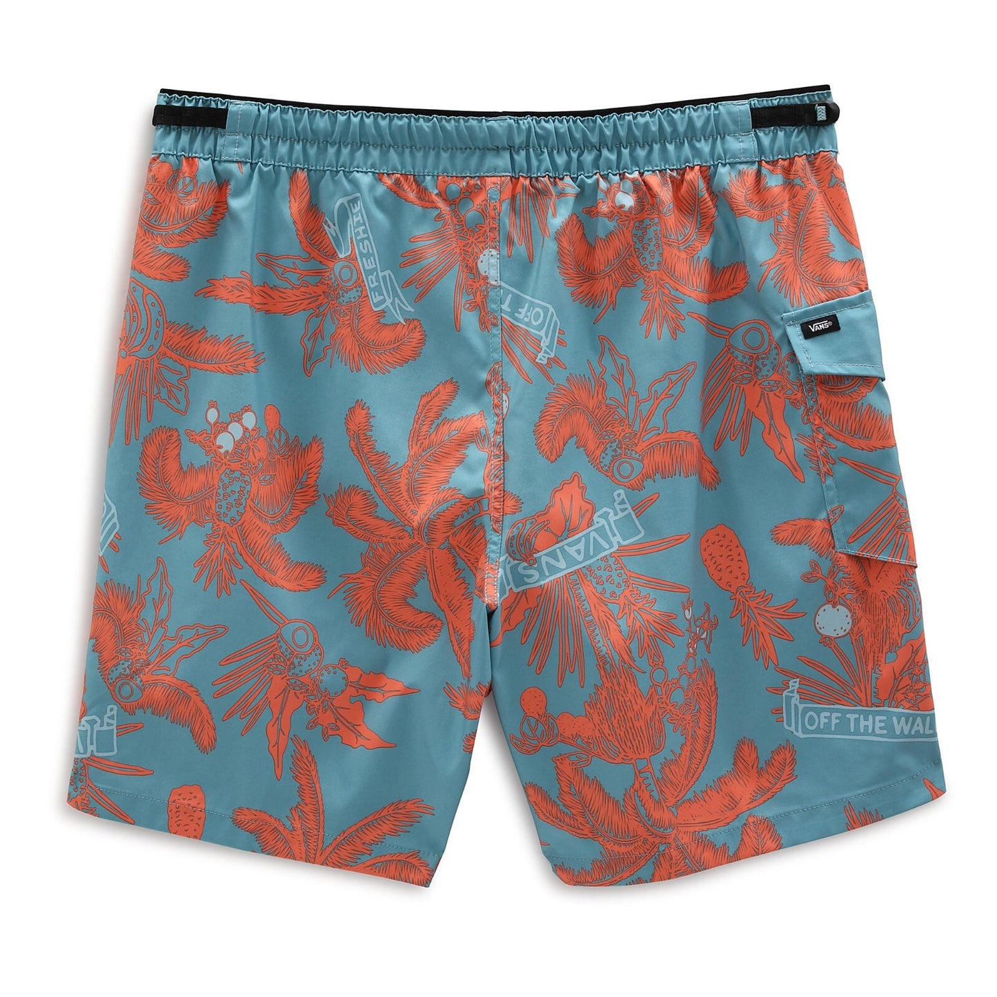 Vans Mens Surf Volley Swim Shorts / Blue Orange / RRP £55