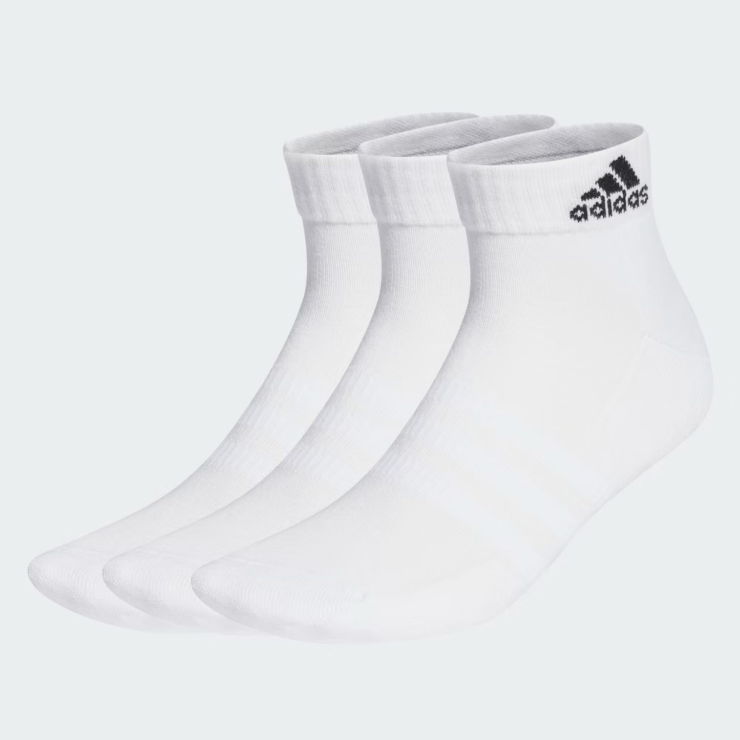 Adidas Men's Cushioned Ankle 3 Pack Logo Socks / White / RRP £10