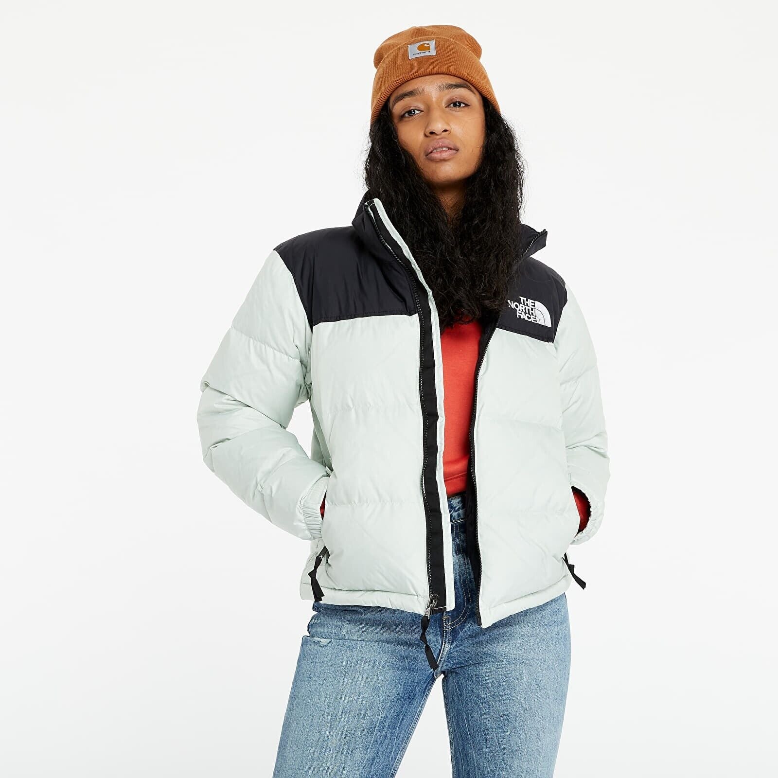 The North Face Womens 1996 Retro Nuptse Puffer / Green Mist / RRP £315