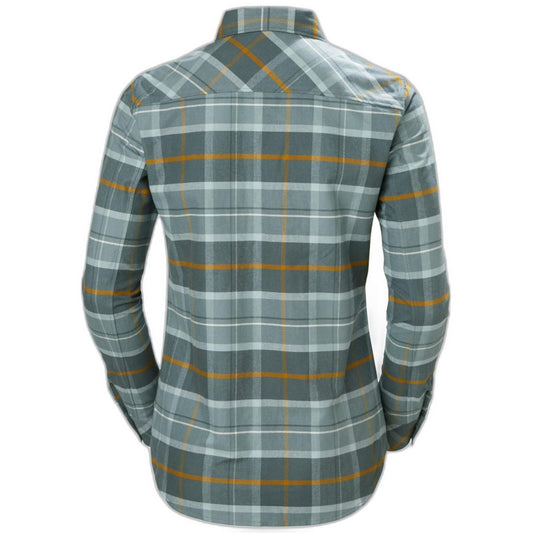 Helly Hansen Womens Check Long Sleeve Shirt / Pine Green / RRP £75