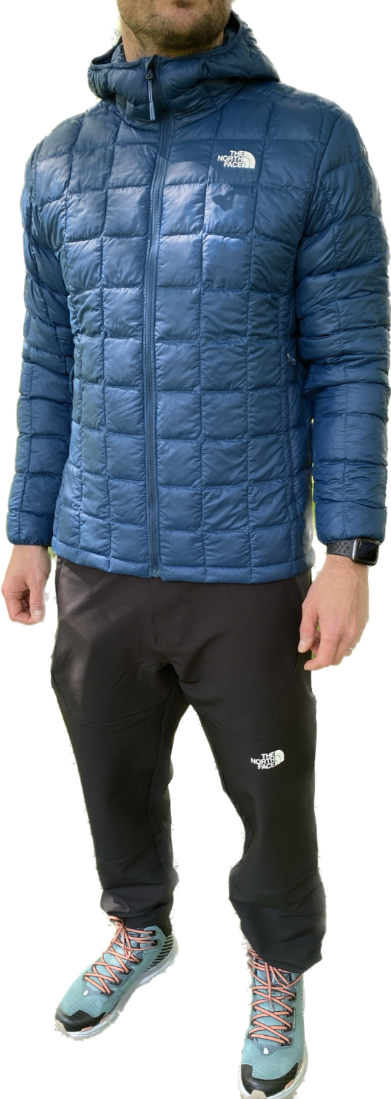 The North Face Men's Thermoball Eco Padded Hooded Jacket / Blue / RRP £180