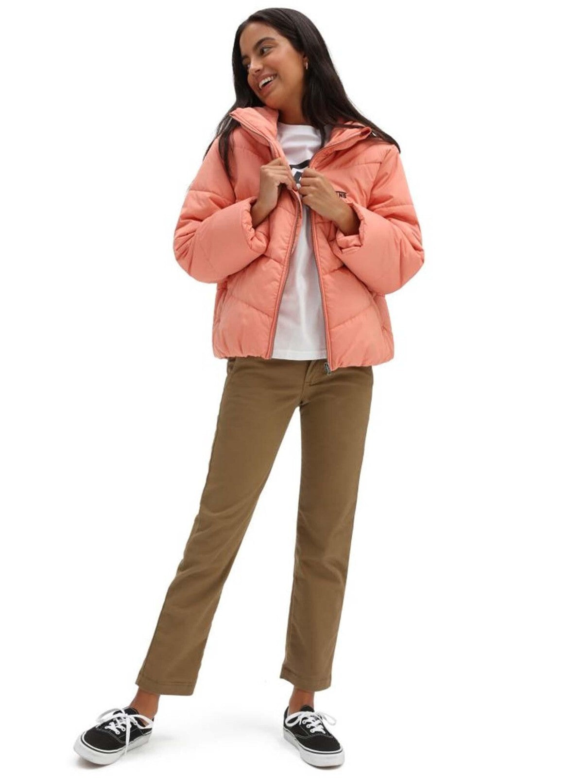 Vans Womens Foundry V Puffer Jacket / Terra Cotta Pink / RRP £100