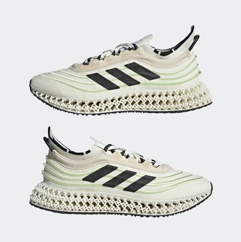 Adidas Unisex 4dfwd x Parley Trainers / Off White Almost Lime / RRP £200