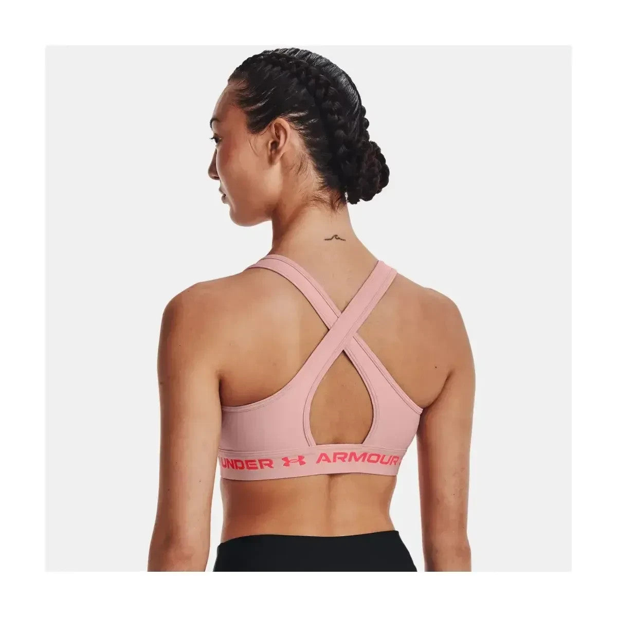 Under Armour Women's Crossback Sports Bra / Pink / Gym Fitness / RRP £32