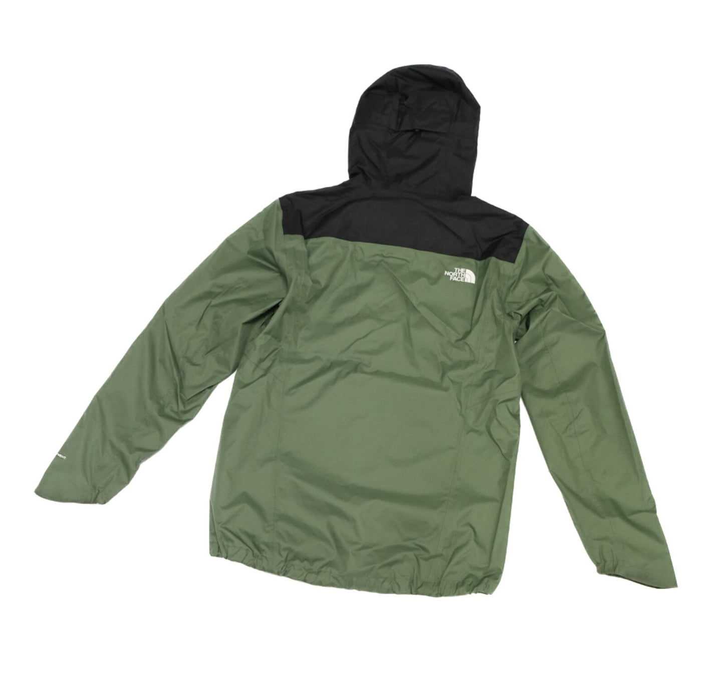 The North Face Mens Quest Zip-In Rain Jacket / Black/Green / RRP £155