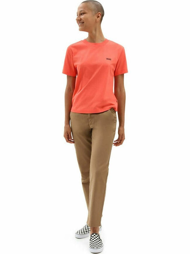 Vans Womens Boxy T-Shirt / Hot Coral Pink / RRP £22