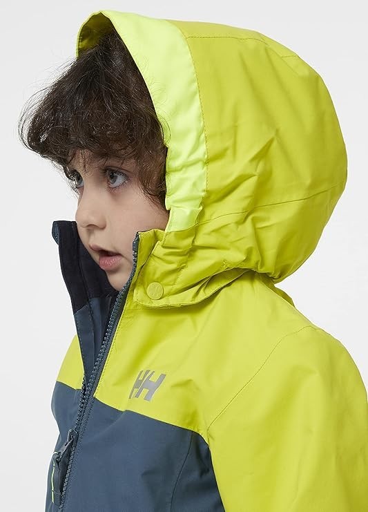 Helly Hansen Kids Shelter Rain Jacket / Blue Green / RRP £95
