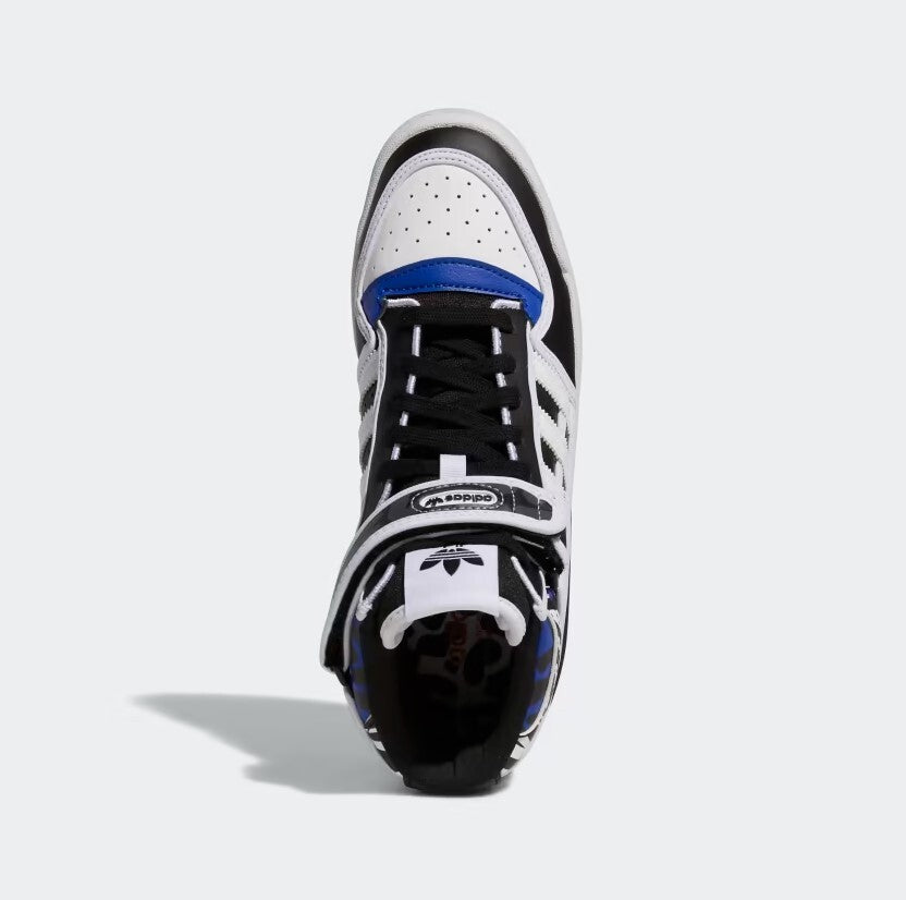Adidas Womens Rich Mnisi Forum Mid Trainers / Blue White / RRP £85