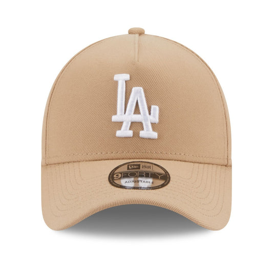 New Era LA Dodgers 9Forty A-Frame Snapback Cap / Camel Beige White / RRP £27