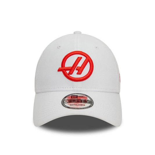 New Era Adult Haas F1 Team Essential 9Forty Cap / White Red / RRP £29