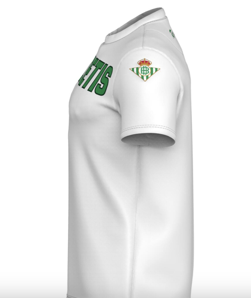 Kappa Real Betis Mens Chest Logo Fan T-Shirt / White Green / RRP £20