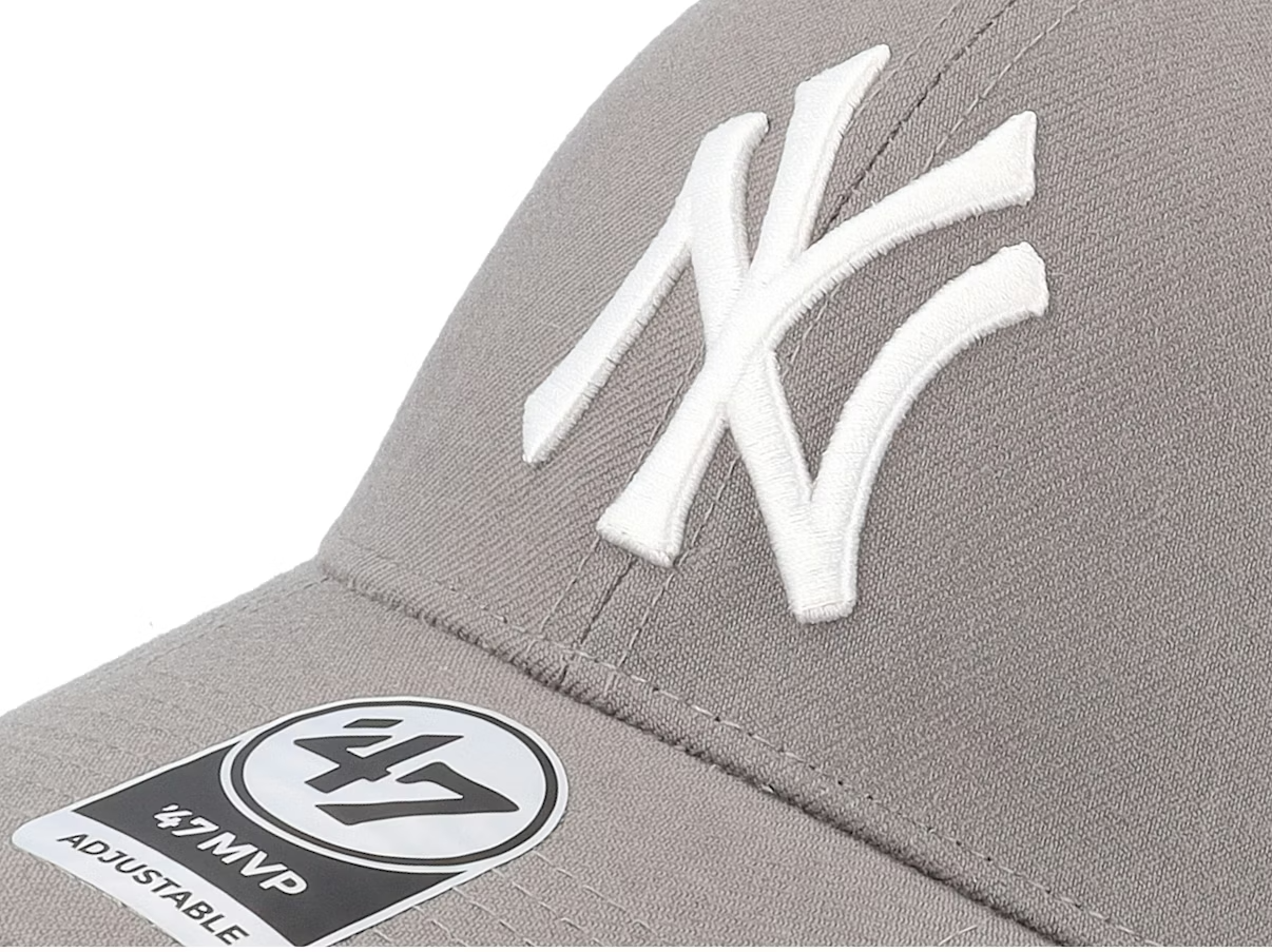 47 Brand New York Yankees MVP Snapback Cap / Grey White / RRP £28