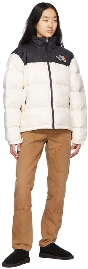 The North Face Women's Nuptse Pride Puffer Jacket / White / RRP £270
