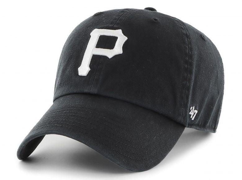 47 Brand Adult Pittsburgh Pirates Clean Up Cap / Black White / RRP £24