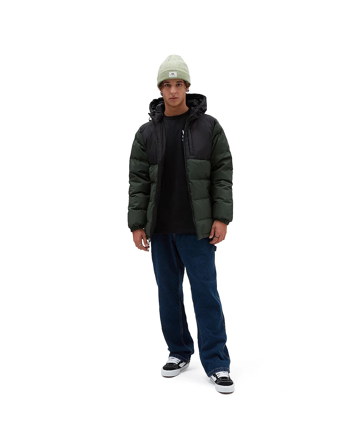 Vans Mens Puffer Jacket / Blue Jay Mte-1 / Dark Green / RRP £160