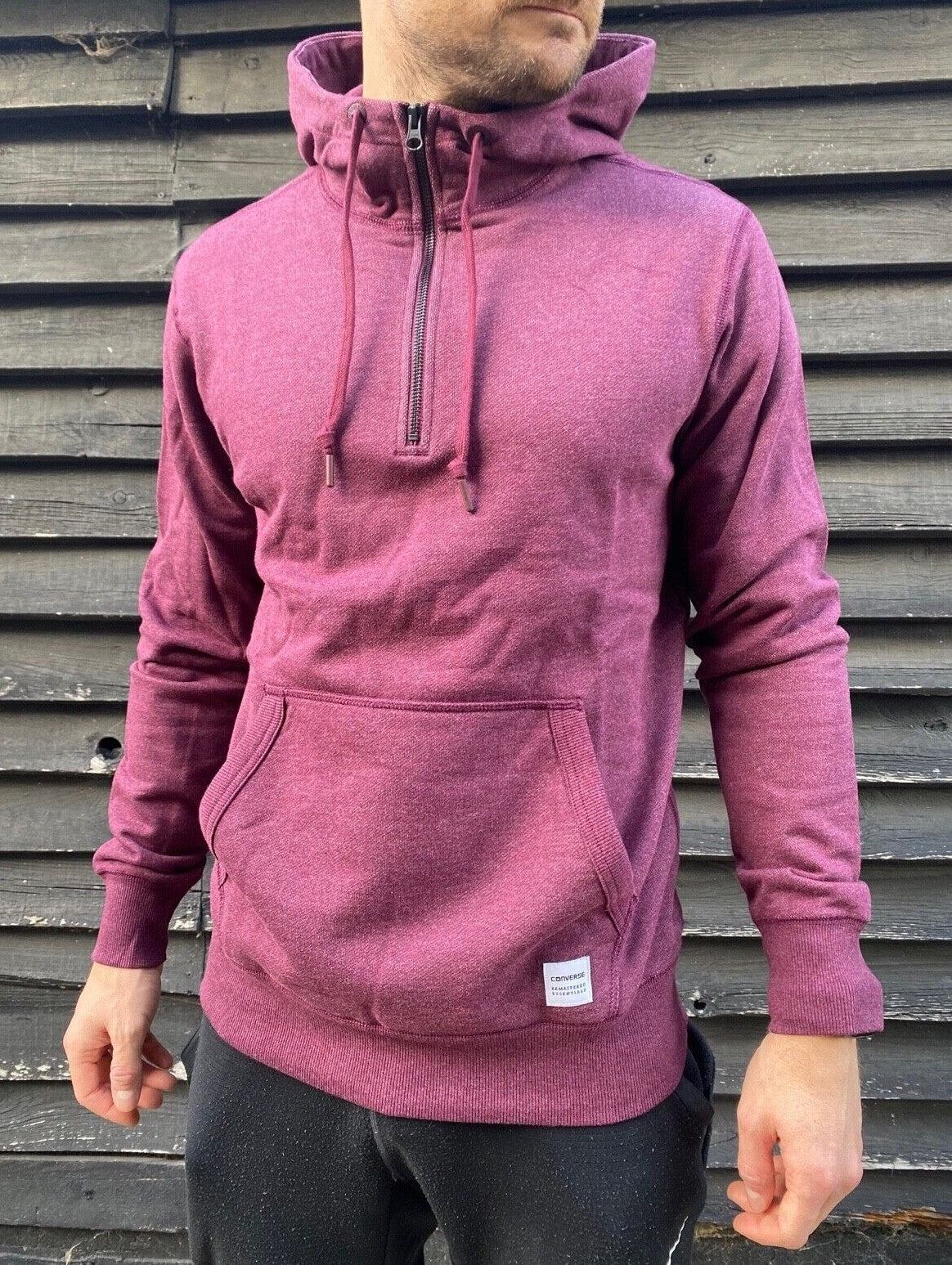Converse Men's Essentials Winterwool Half Zip Hoody / BNWT / Red