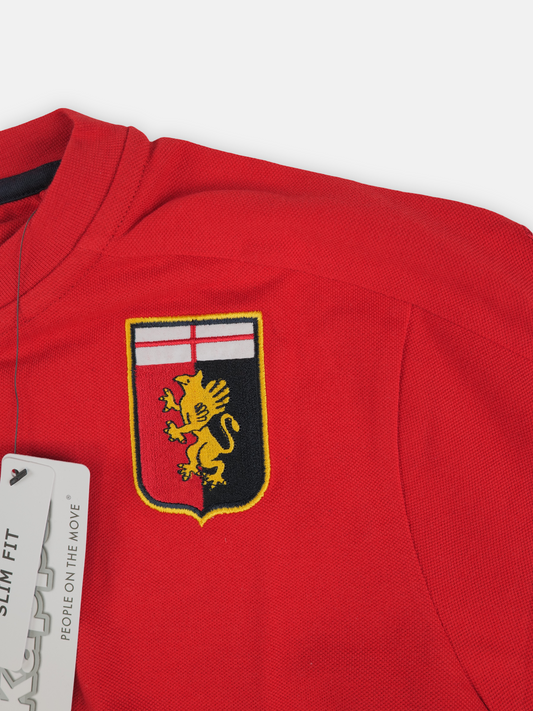 Kappa Mens 2020-21 Genoa Football Polo T-Shirt / Red / RRP £40