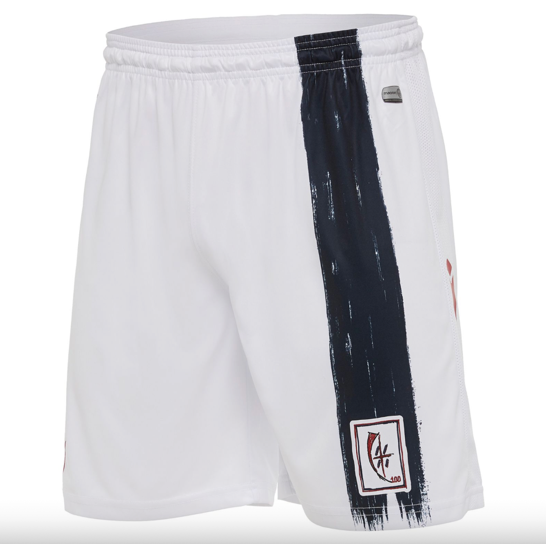 Macron Mens Cagliari 100th Anniversay Training Shorts / White / RRP £40