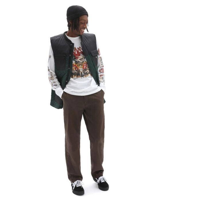 Vans Mens Off The Wall Gallery Dwinky KA Long Sleeve T Shirt /White / RRP £42